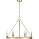 Carruth 6 Light 25 inch Modern Gold Chandelier Ceiling Light